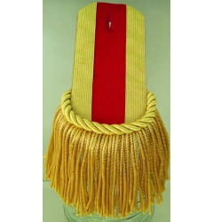Epaulette Red Stripe with Gold